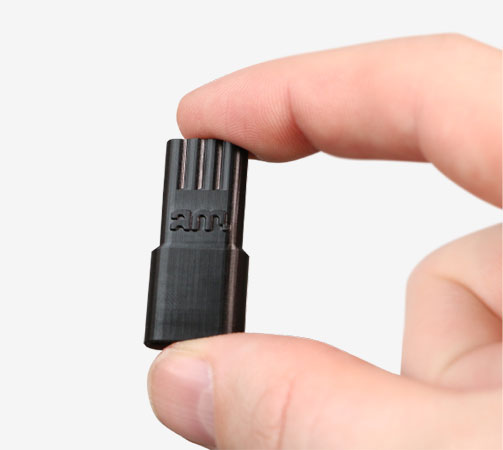 JENI connector part printed with Forward AM Ultracur3D ST 45 resin